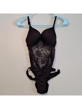 Victorias Secret Black One Piece Lingerie Size Small